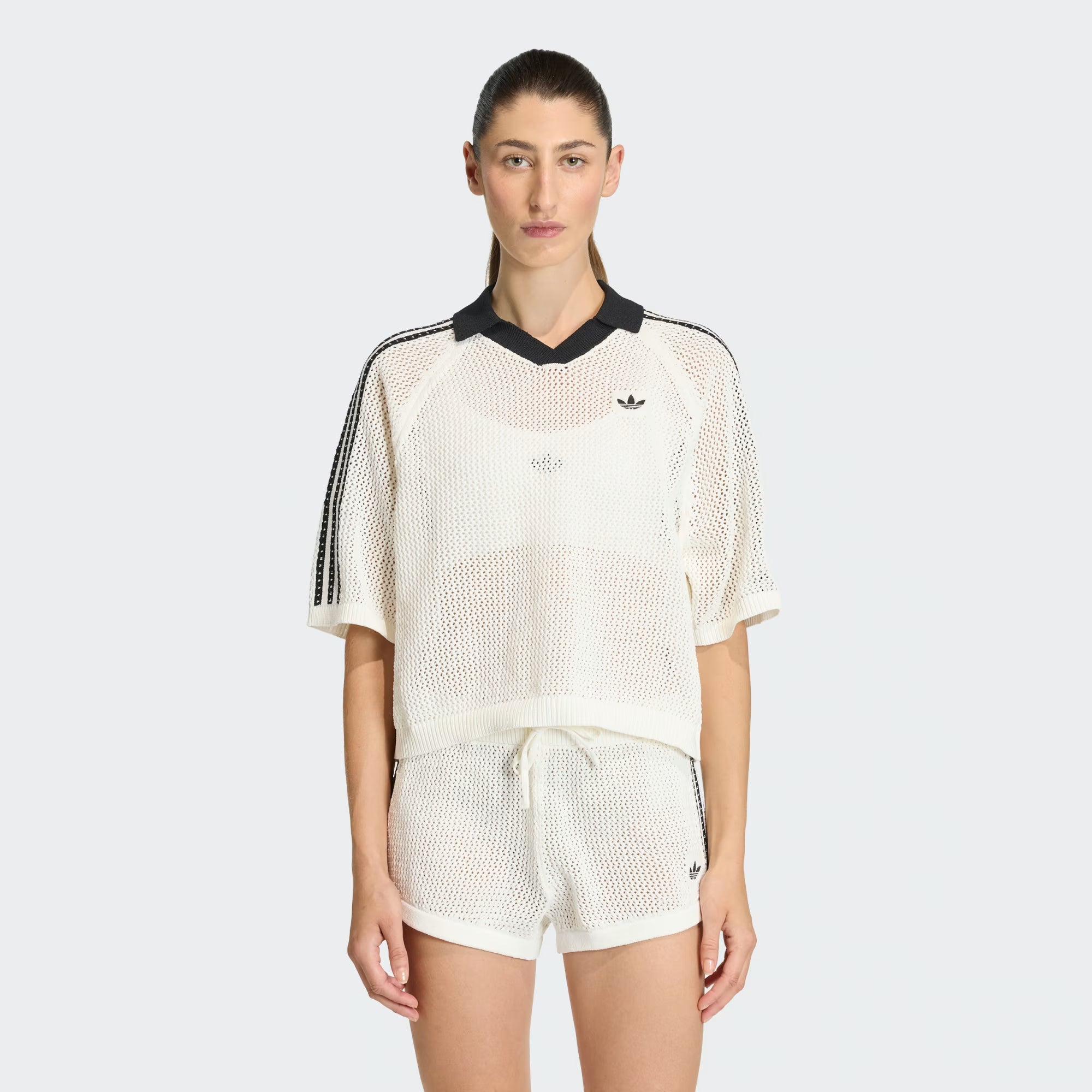 Crochet Polo Adidas Off White – The Slouch Club