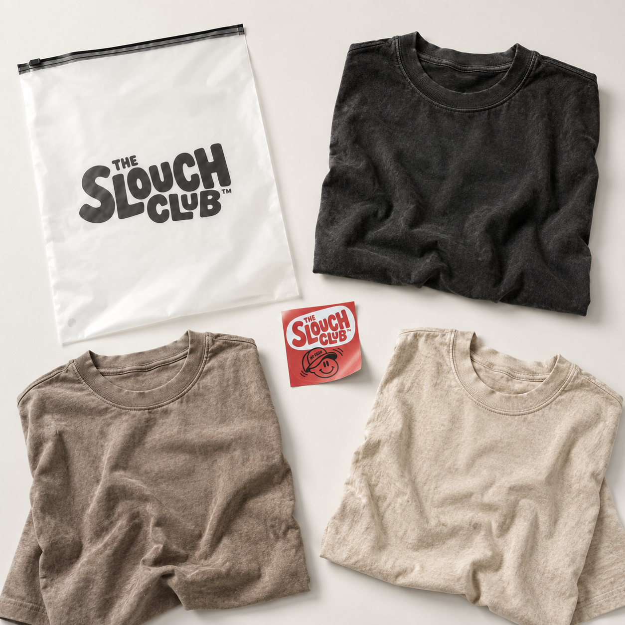 3-Pack Washed Oversized Tees