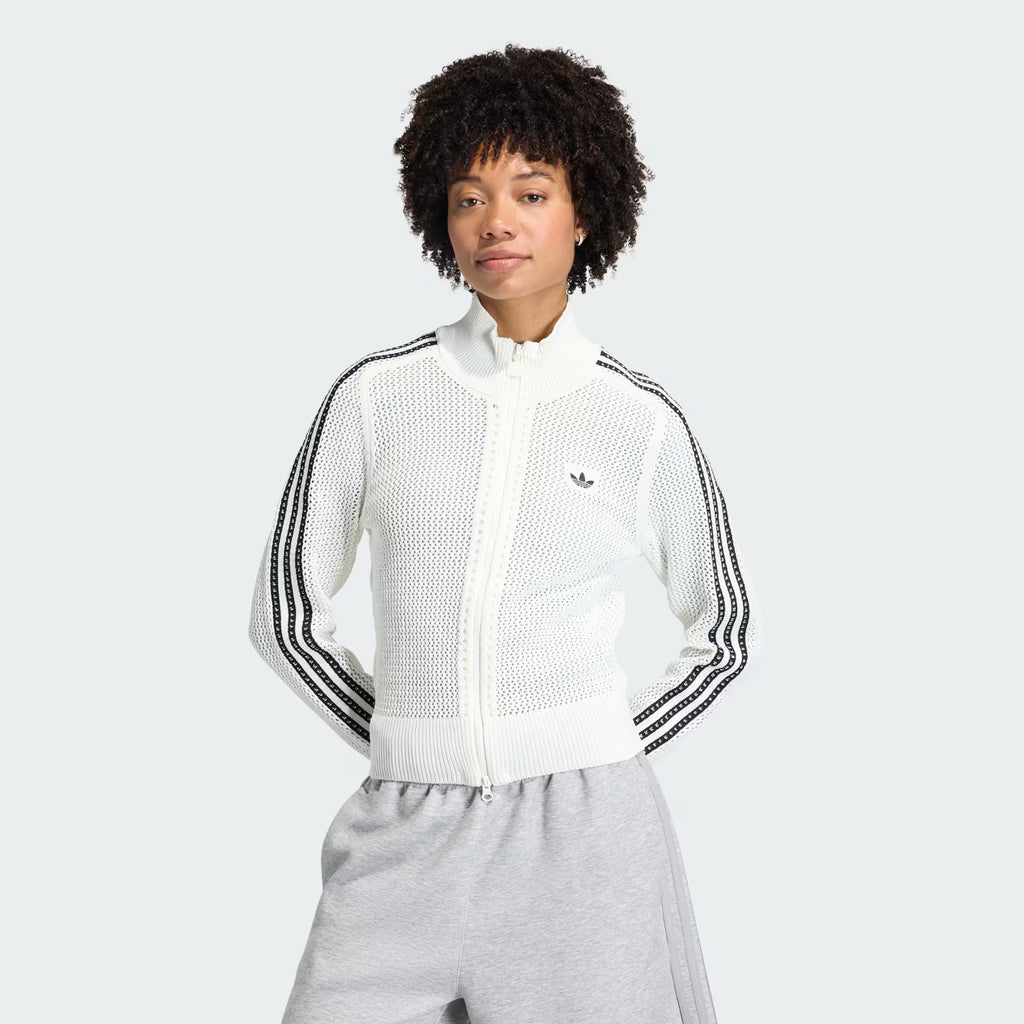 Knitted Crochet Firebird Adidas Track Top