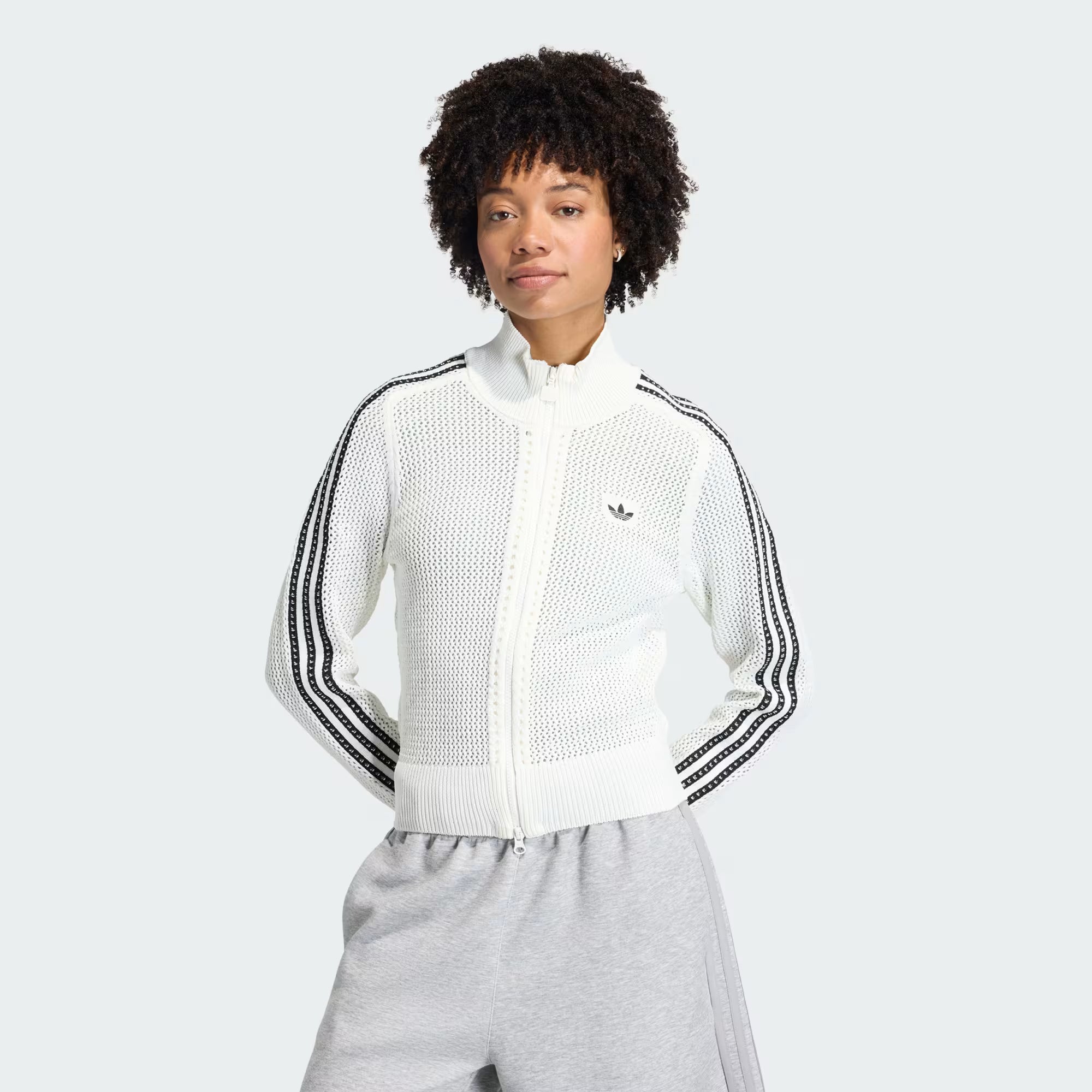 Knitted Crochet Firebird Adidas Track Top