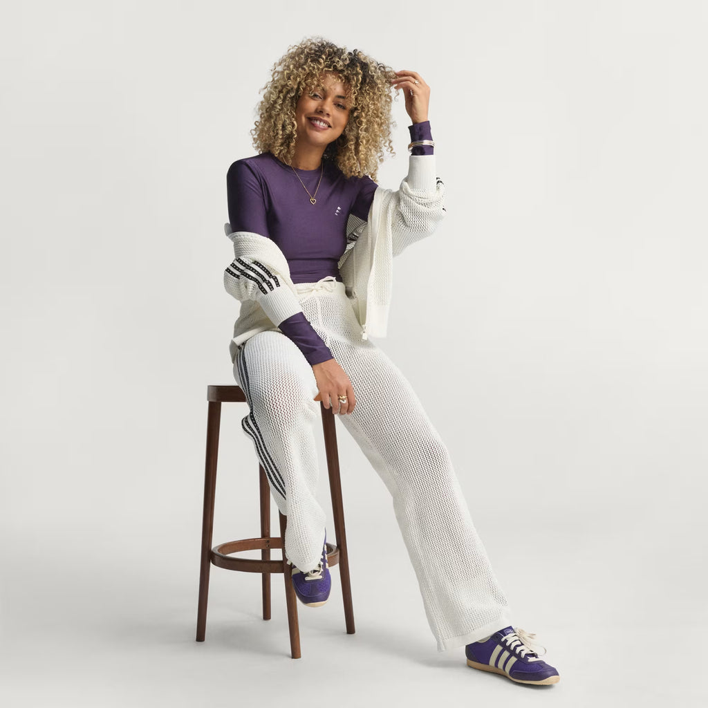 Knitted Crochet Firebird Adidas Track Pants