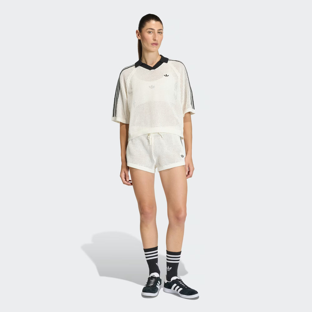 Crochet Polo Adidas Off White