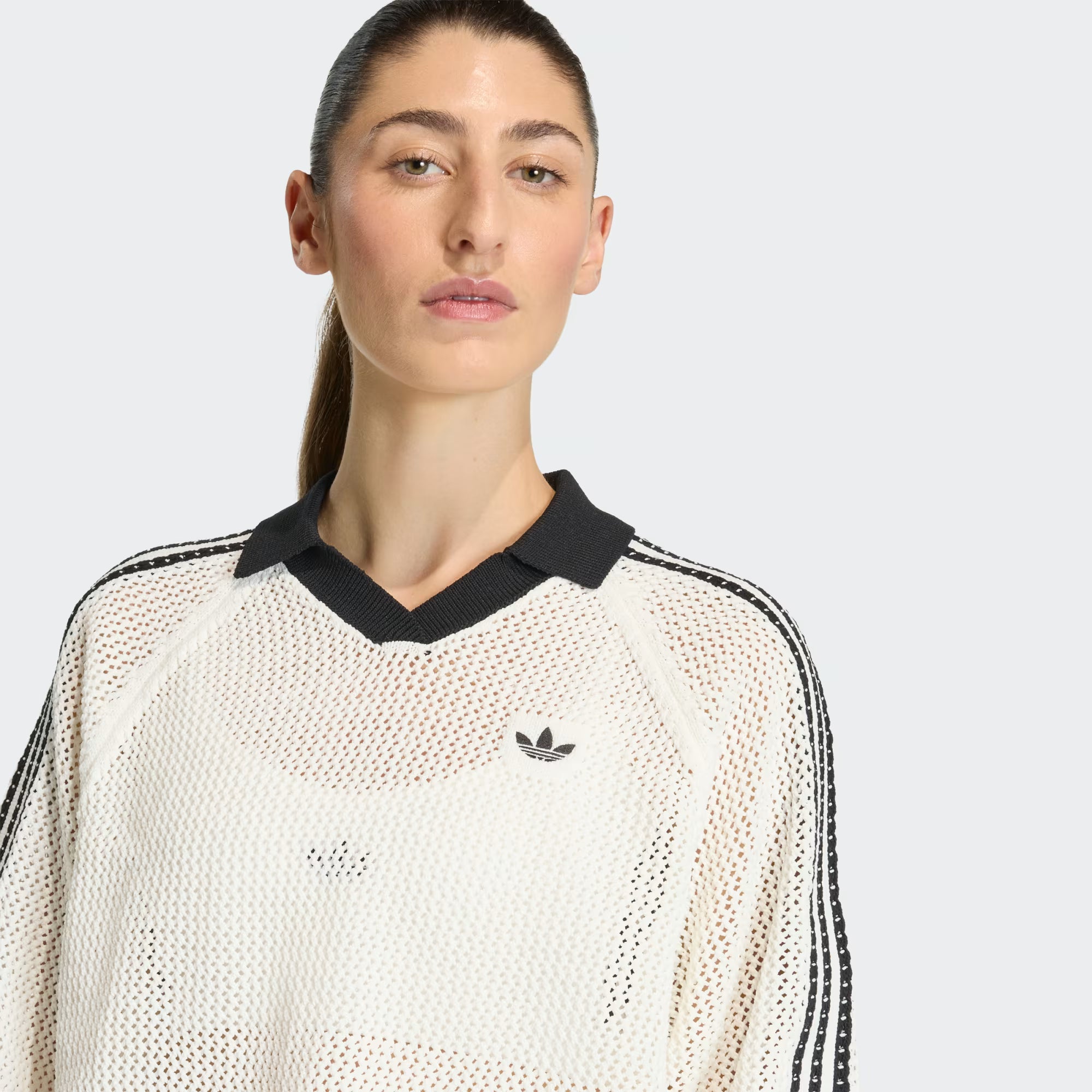 Crochet Polo Adidas Off White