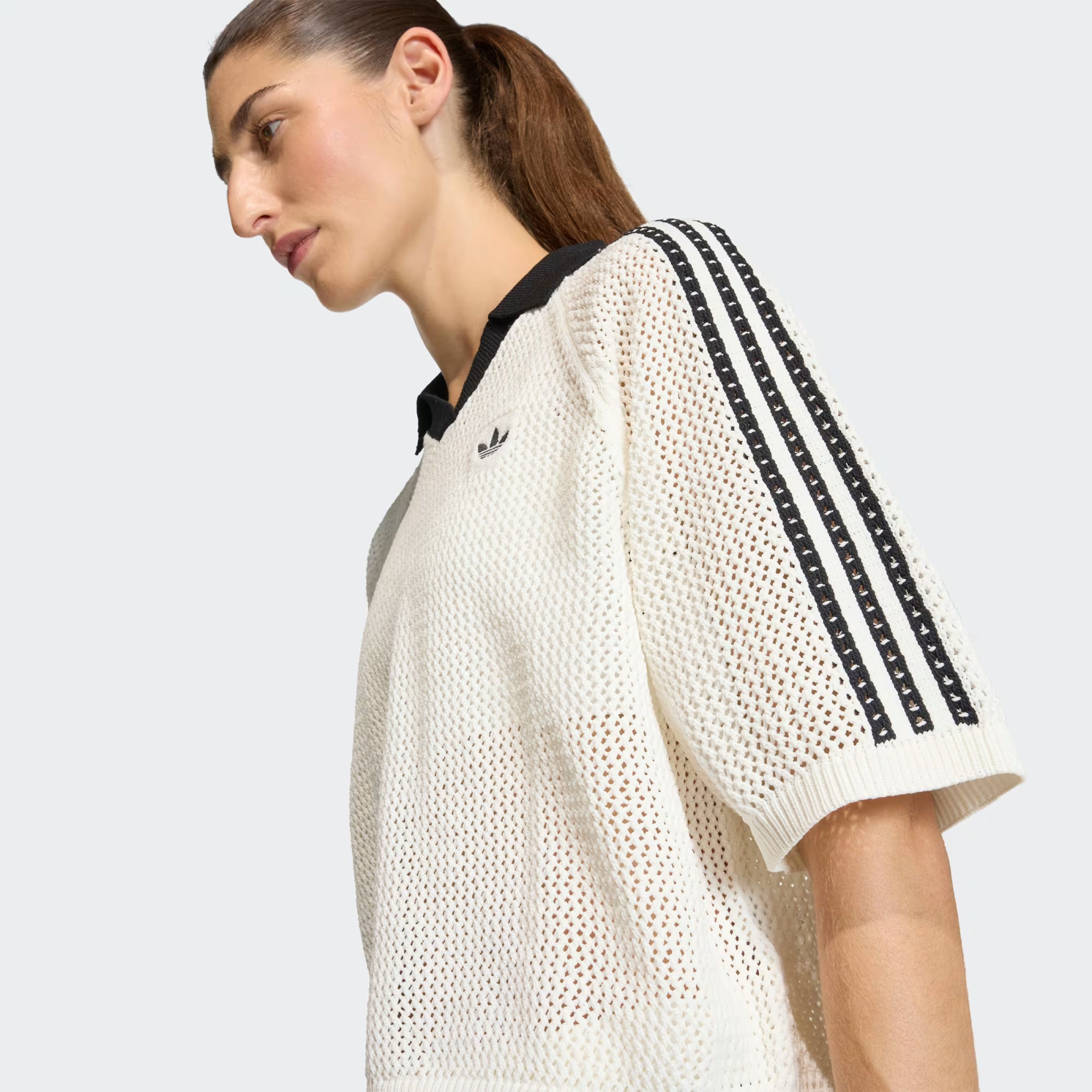 Crochet Polo Adidas Off White