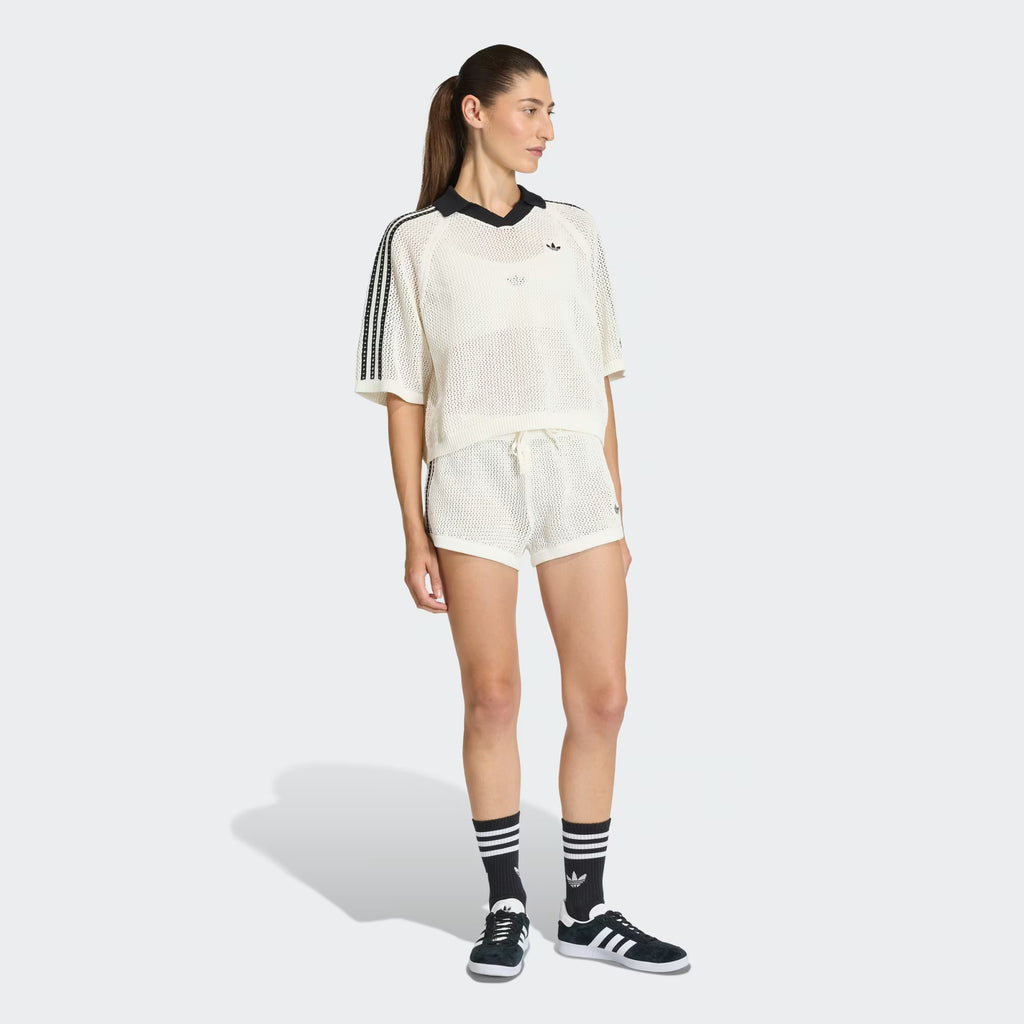 Shorts Adidas Crochet Off White