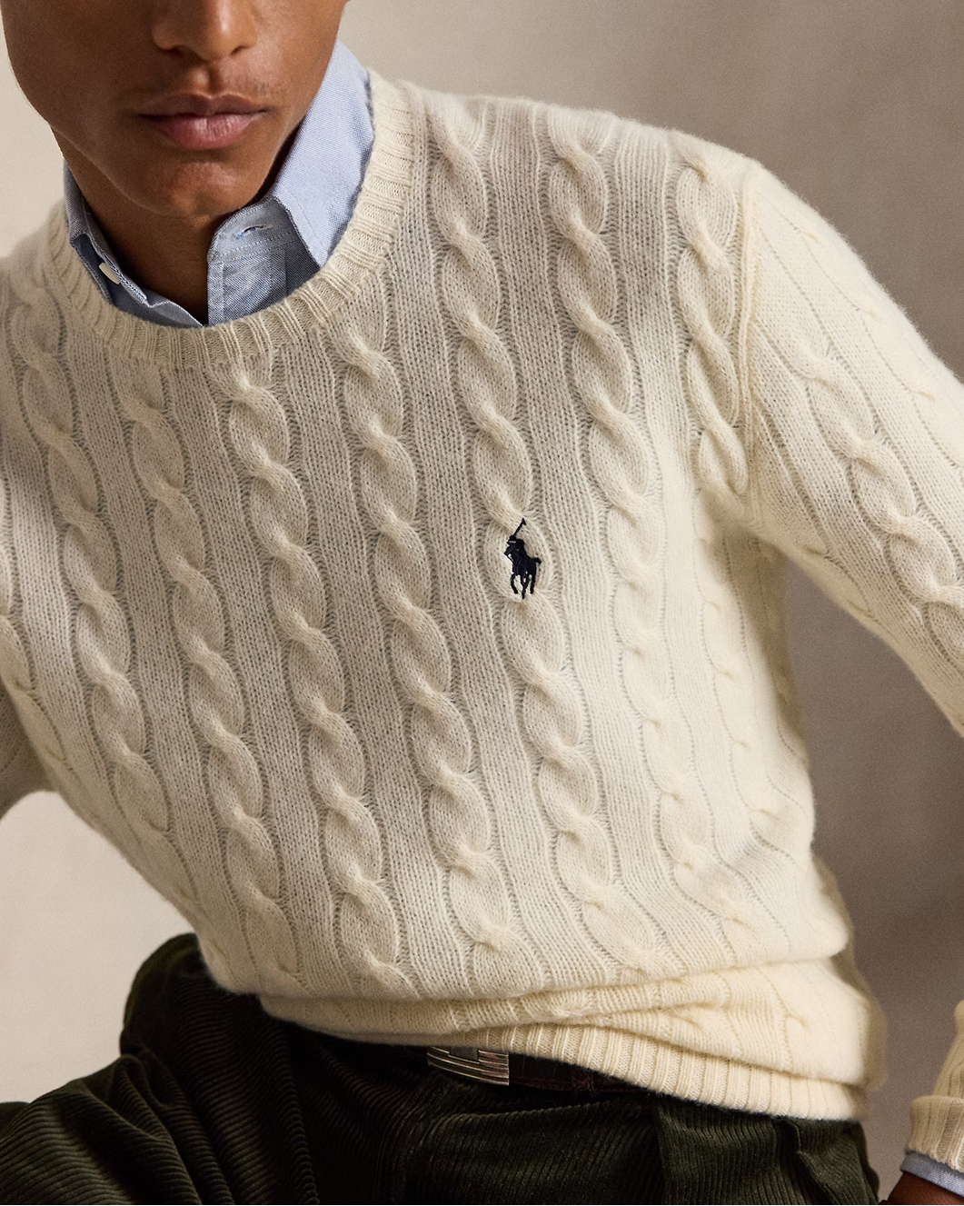 Cable-Knit Wool-Cashmere Jumper
