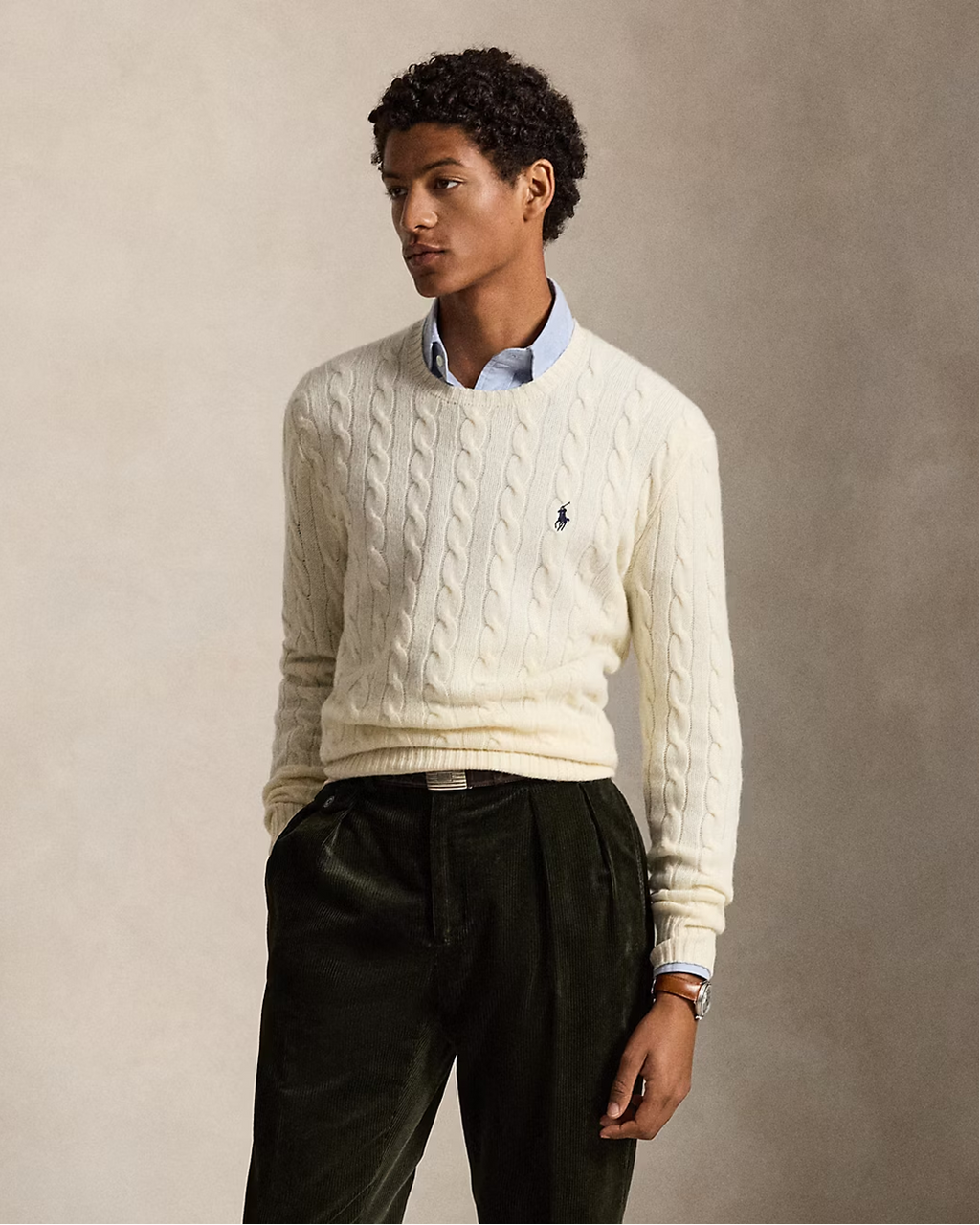 Cable-Knit Wool-Cashmere Jumper