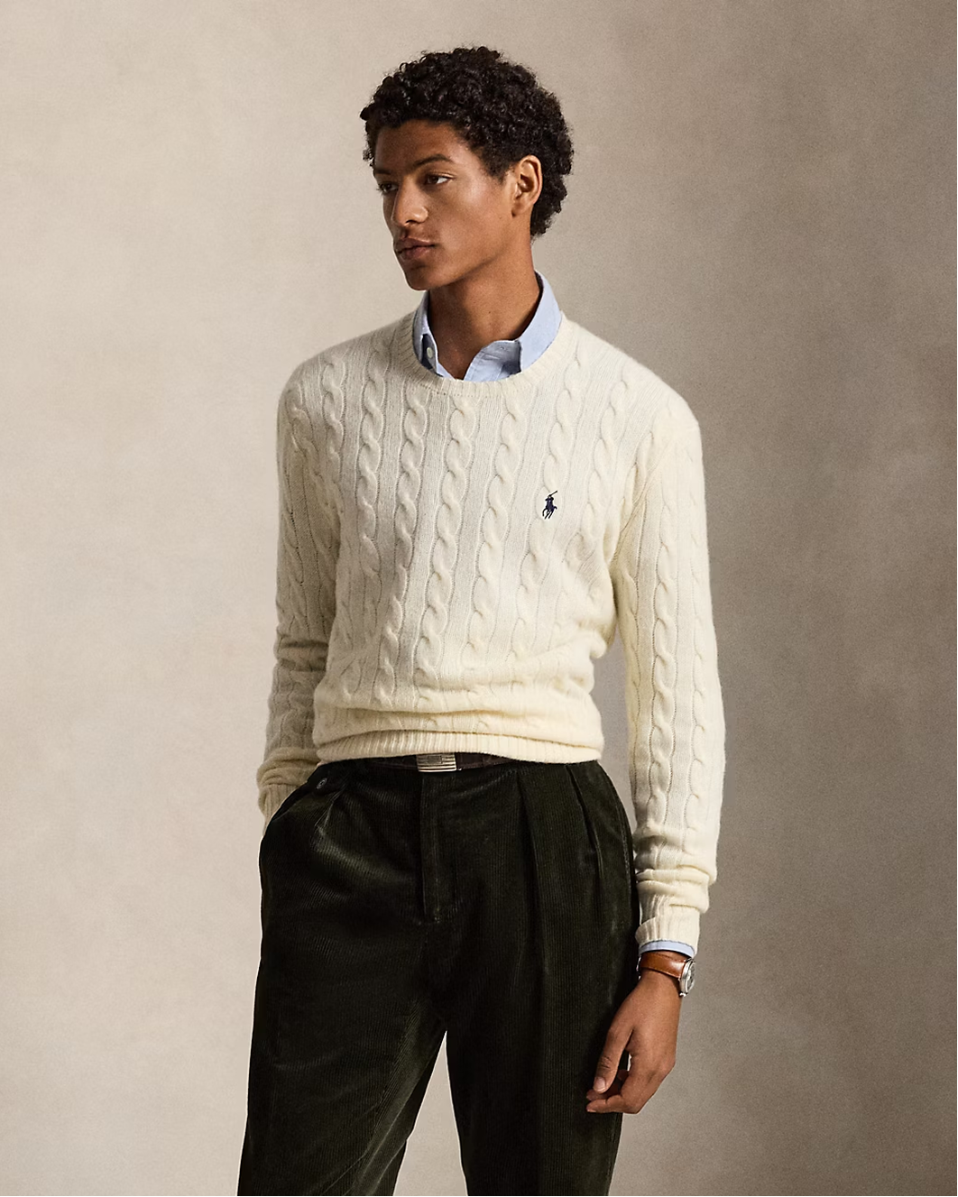 Cable-Knit Wool-Cashmere Jumper