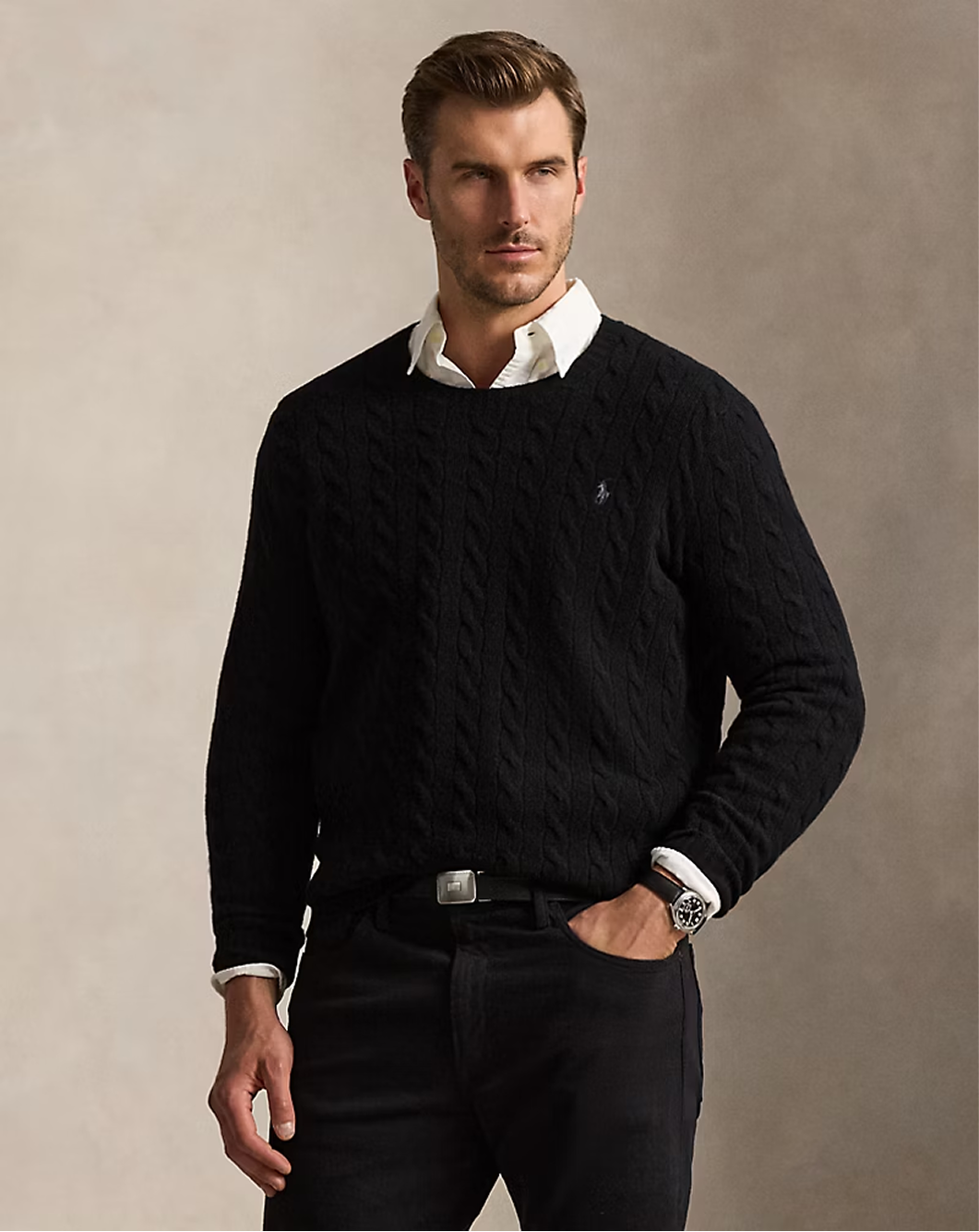 Cable-Knit Wool-Cashmere Jumper