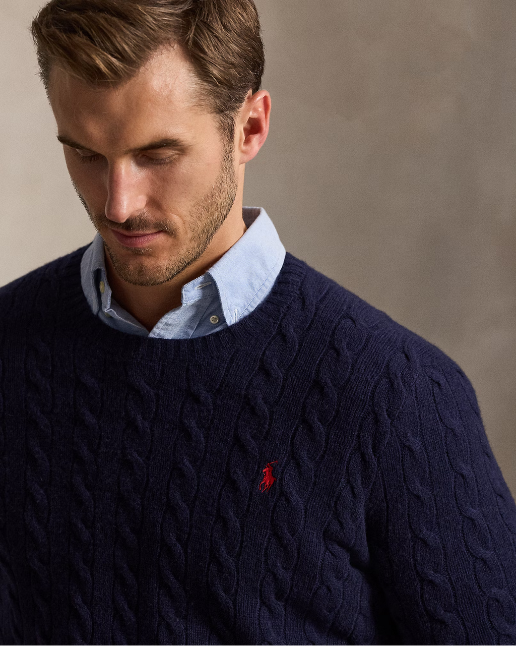 Cable-Knit Wool-Cashmere Jumper