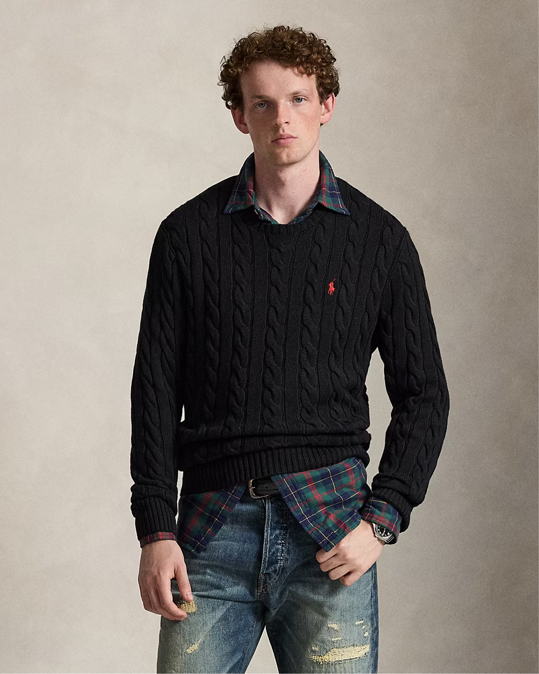 Cable-Knit Wool-Cashmere Jumper