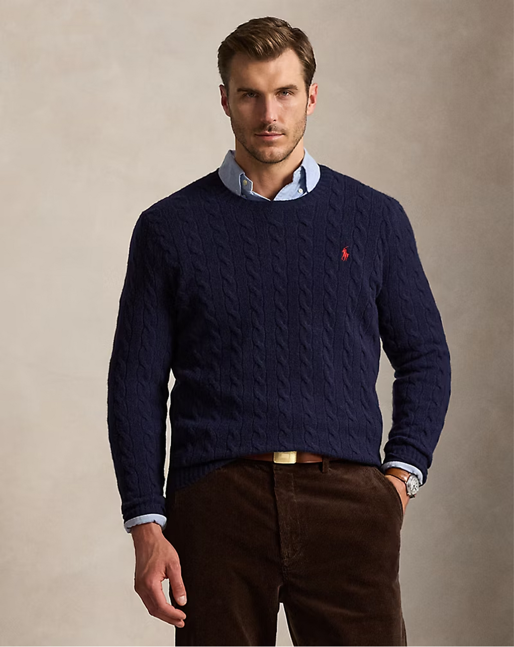 Cable-Knit Wool-Cashmere Jumper