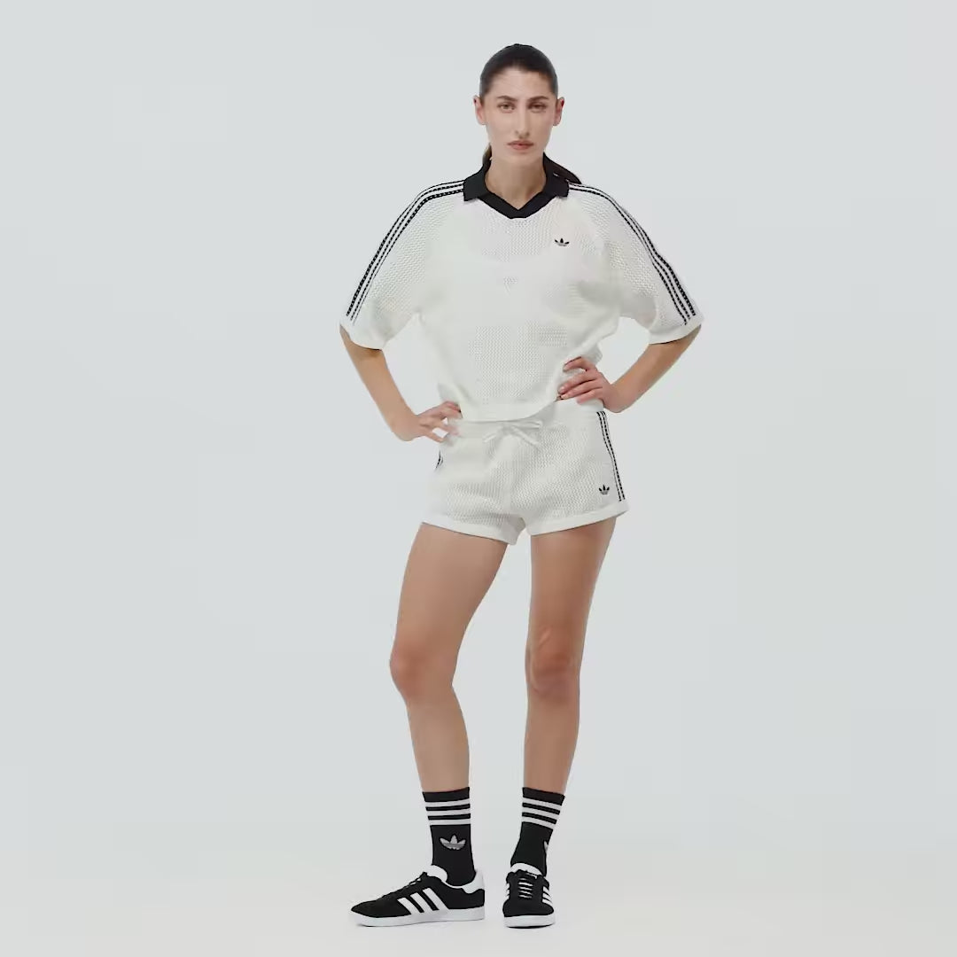 Crochet Polo Adidas Off White
